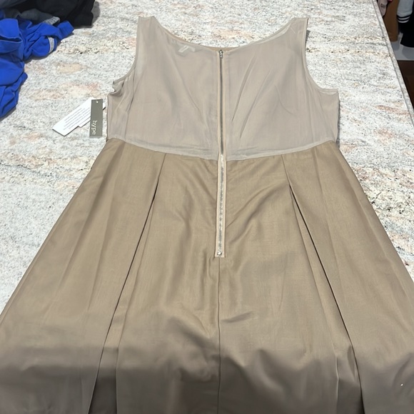 Hype Beige Dress with Mesh Back - Picture 5 of 8